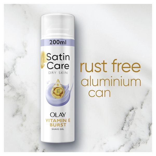 Venus Satin Care with Olay Shaving Gel Vitamin E Burst 200ml GOODS Superdrug