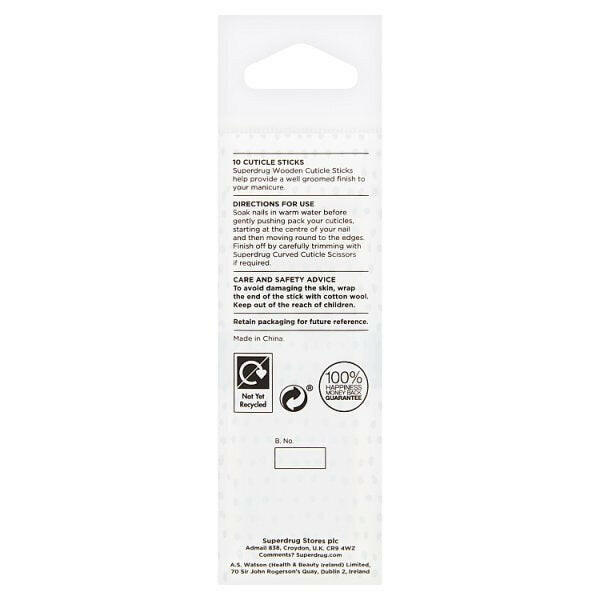 Superdrug 10 x Cuticle Sticks GOODS Superdrug