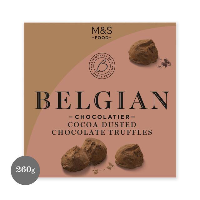 M&S Belgian Cocoa Dusted Chocolate Truffles 260g - McGrocer