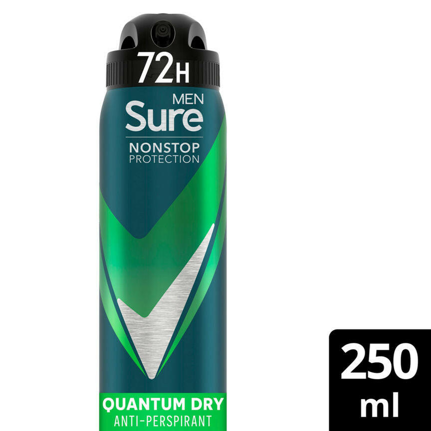 Sure Quantum Dry Nonstop Protection Anti-perspirant Deodorant Aerosol GOODS ASDA