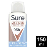Sure Maximum Protection Anti-perspirant Deodorant Aerosol Clean Scent GOODS ASDA