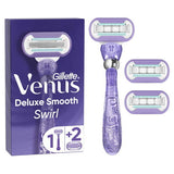 Venus Deluxe Smooth Swirl Razor - 3 Blades GOODS Superdrug