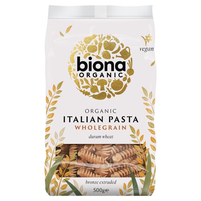 Biona Organic Whole Wheat Fusilli Pasta 500g - McGrocer