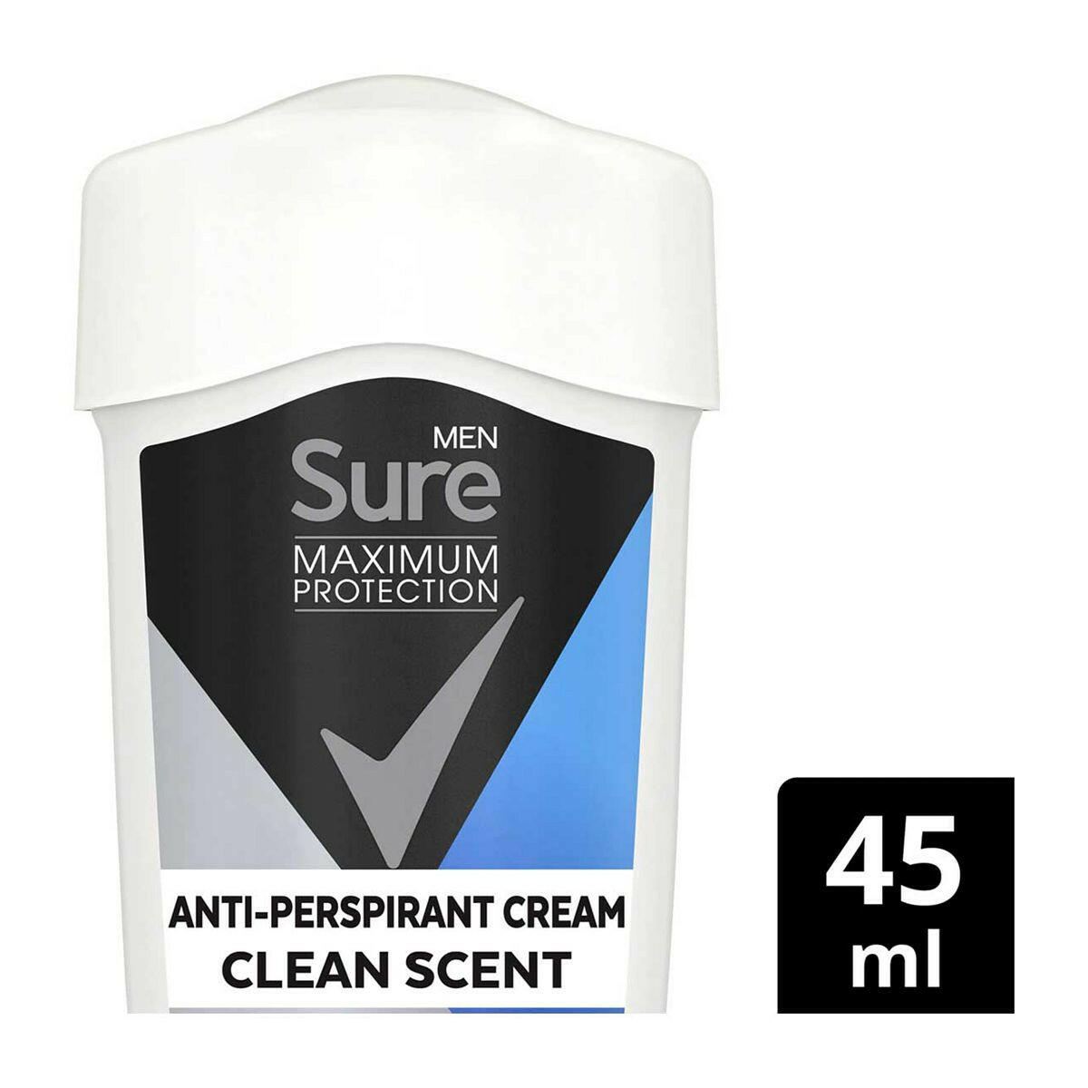 Sure Men Maximum Protection Anti-perspirant Cream Stick Clean Scent 45ml GOODS Boots