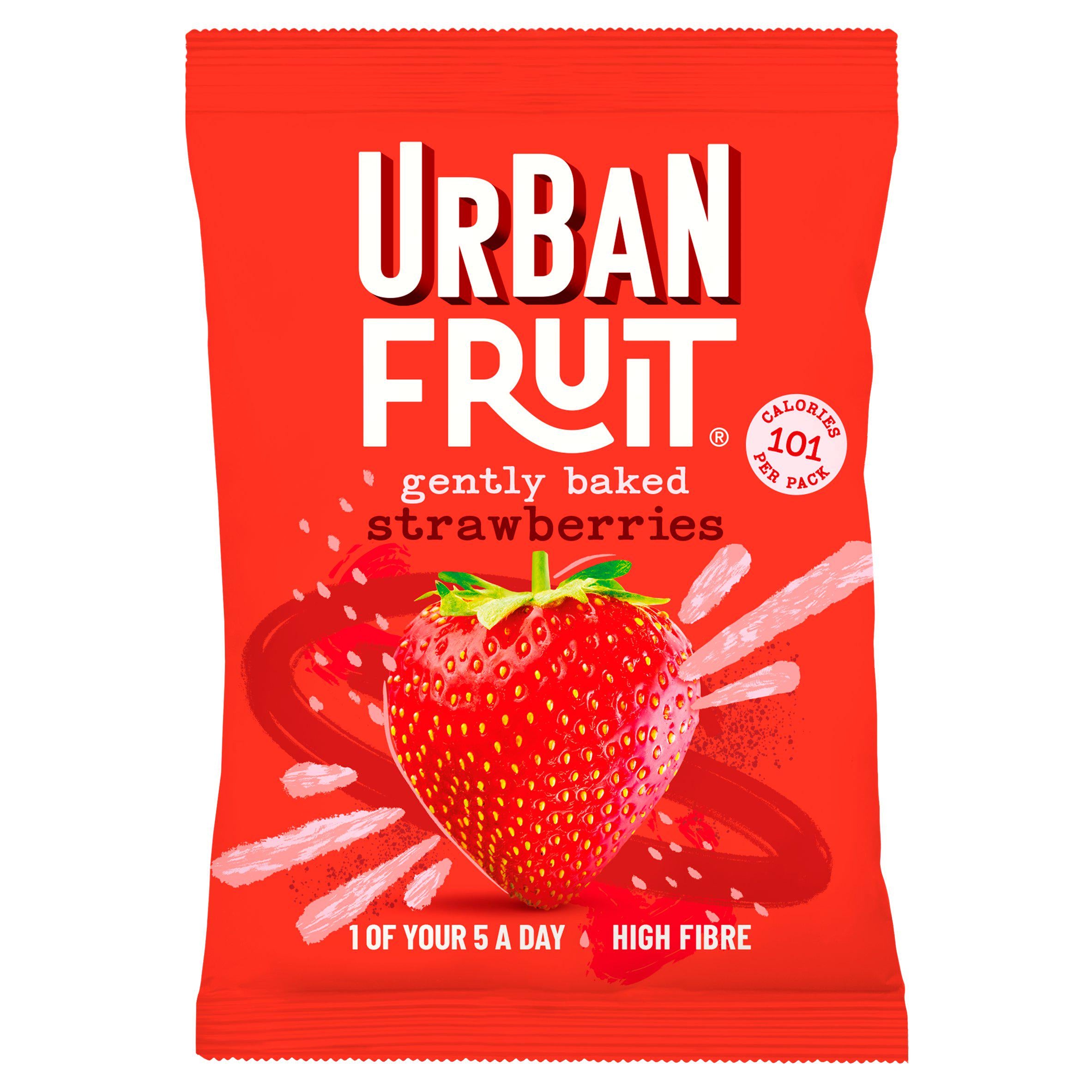 Urban Fruit Gently Baked Strawberries 35g GOODS Sainsburys