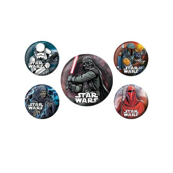 Star Wars Dark Side Badge Set (Pack of 5) GOODS Superdrug