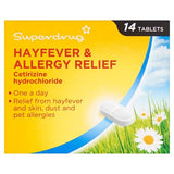 Superdrug Allergy & Hayfever 1 a Day Cetirizine Tablets X 14 GOODS Superdrug