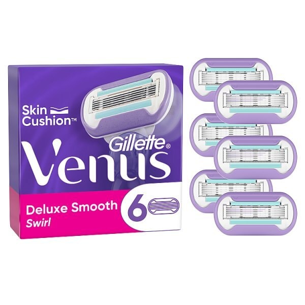 Venus Deluxe Smooth Swirl Blades 6 Pack GOODS Superdrug