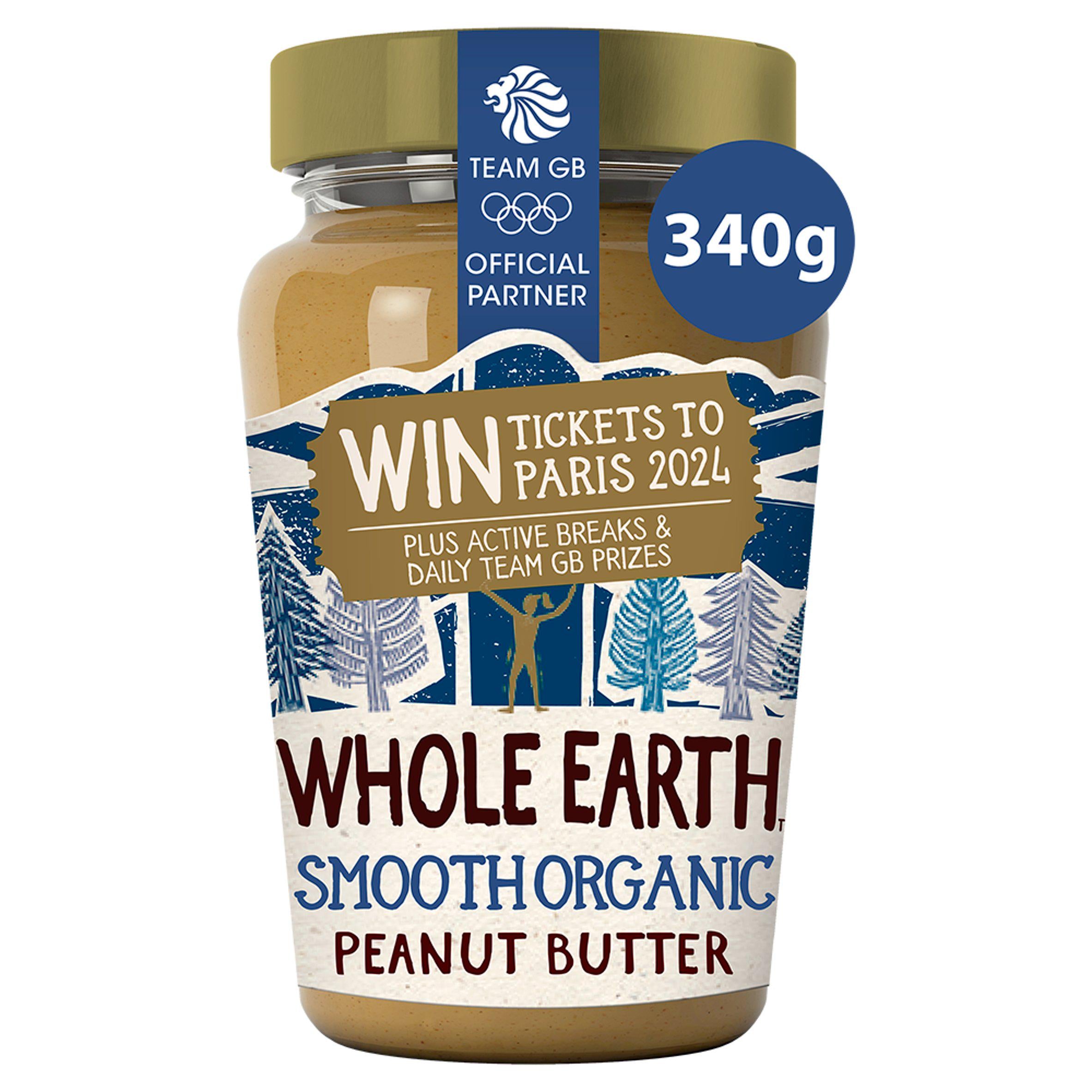 Whole Earth Organic Smooth Peanut Butter 340g Nut butter Sainsburys
