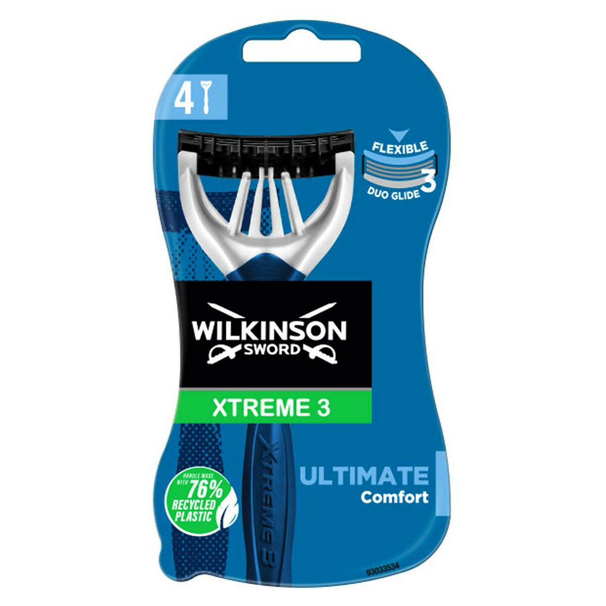 Wilkinson Sword Xtreme 3 Ultimate Plus Men's Disposable Razors x4 GOODS Boots