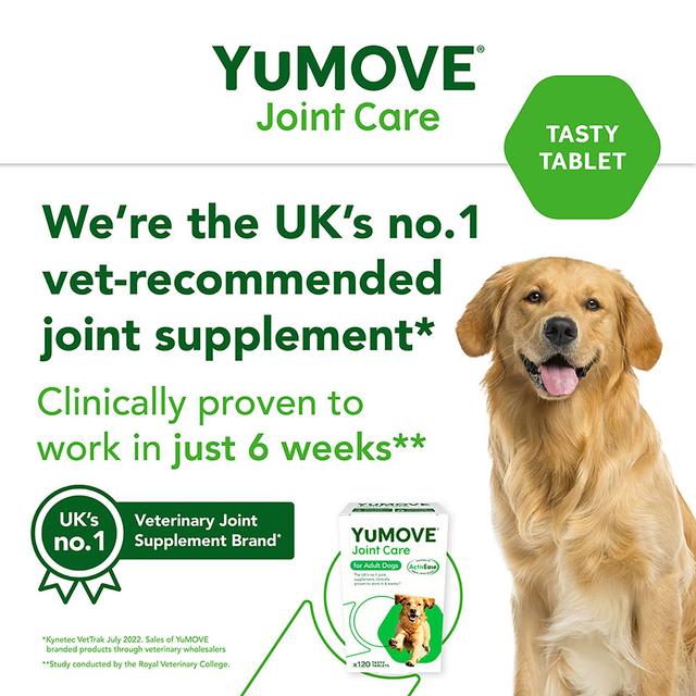 YuMOVE Dog Triple Action Joint Supplement 120 per pack GOODS M&S
