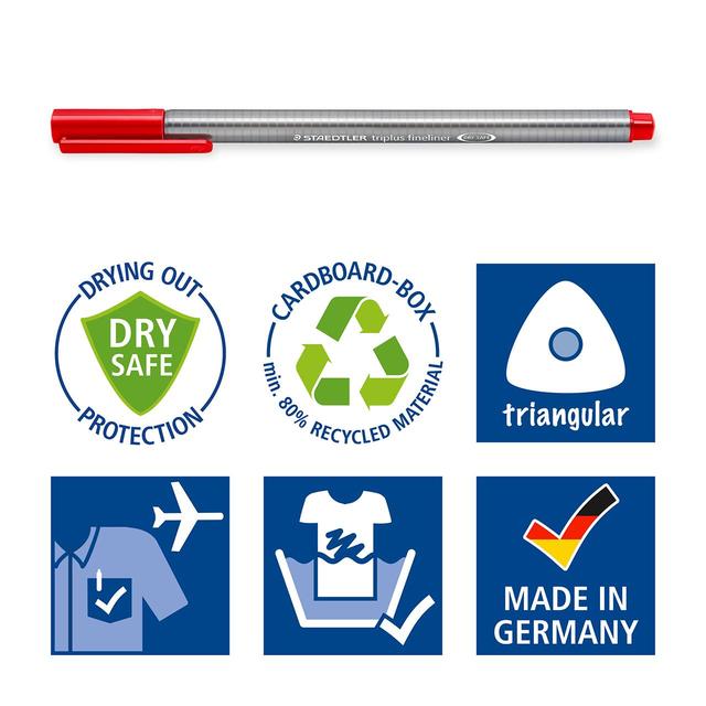 Staedtler Triplus Fineliner Coloured Pens   20 per pack GOODS M&S