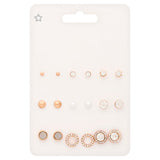 Superdrug Mix Gold Tone 9 Stud Pack GOODS Superdrug