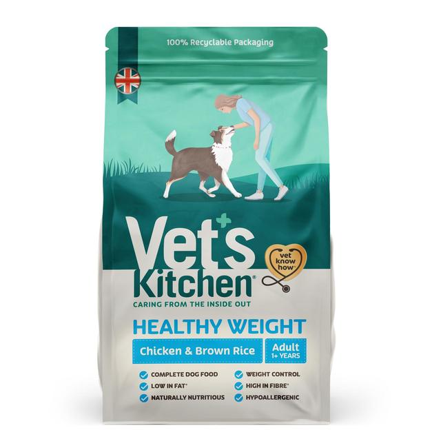 Vet's Kitchen Healthy Weight Adult Dry Dog Food Chicken & Brown Rice   3kg GOODS M&S