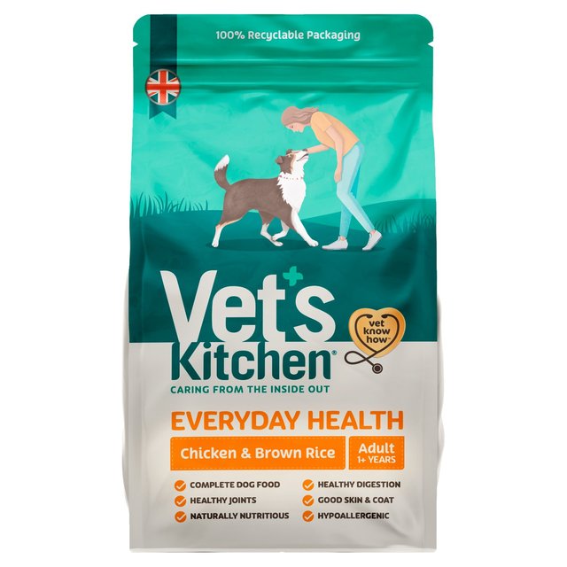 Vet's Kitchen Everyday Health Adult Dry Dog Food Chicken & Brown Rice 3kg GOODS M&S