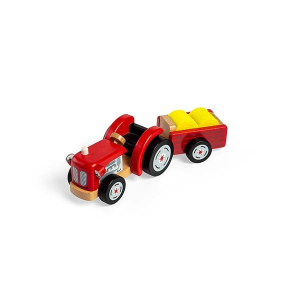 Tidlo Wooden Tractor & Trailer Toy GOODS Superdrug