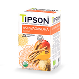 Tipson Organic Ashwagandha Ginger & Peach (25 Enveloped Tea Bags) - 999155