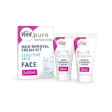 Veet Pure Hair Removal Kit Face Sensitive Skin - 2 x 50ml GOODS Boots