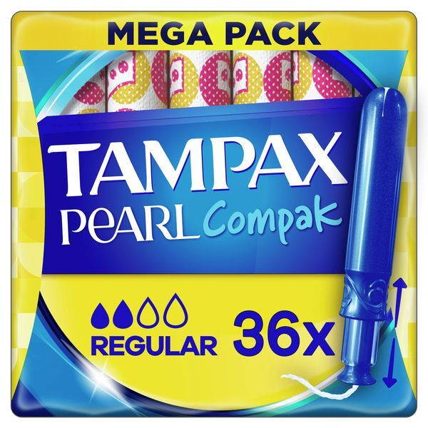 Tampax Compak Pearl Applicator Tampons Regular x36 GOODS Superdrug