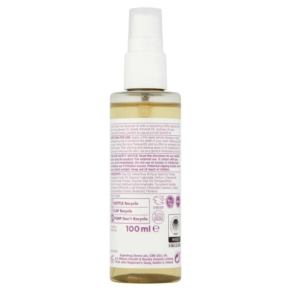 Superdrug B. Pre & Post Hair Removal Oil 100ml GOODS Superdrug