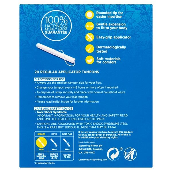 Superdrug Regular Applicator Tampons x 20 GOODS Superdrug