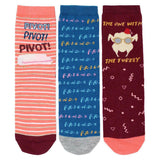 Warner Bros. Friends 3pk Ladies Ankle Sock GOODS Boots