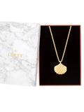 Lipsy Jewellery Gold Tone Oversized Shell Necklace - Gift Boxed