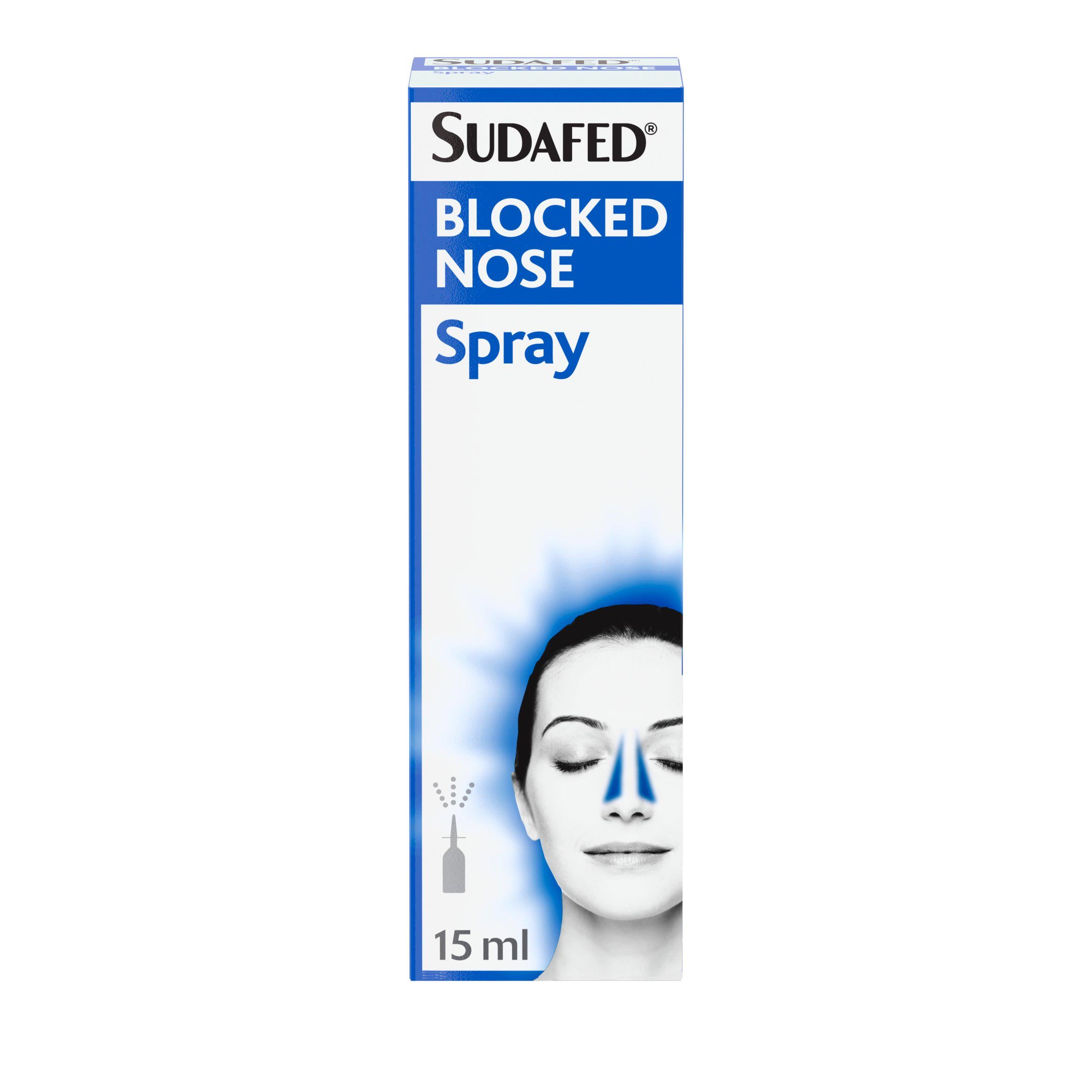 Sudafed Blocked Nose Spray 15ml GOODS Sainsburys