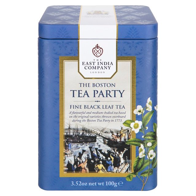 The East India Company Boston Tea Party Black Loose Leaf Tea Caddy 100g GOODS M&S