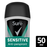 Sure Men Sensitive Antiperspirant Deodorant Stick 50ml GOODS Superdrug