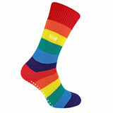 THMO Ladies Novelty Rainbow Thermal Slipper Socks 4-8 UK GOODS Superdrug