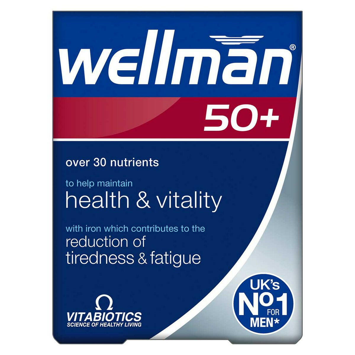 Vitabiotics Wellman 50+ 30 Tablets GOODS Boots