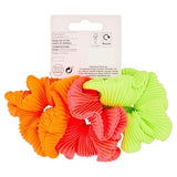 Studio London Plisse Scrunchies 3pk Neon GOODS Superdrug