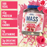 Applied Nutrition Critical Mass Professional Lean Mass Gainer Strawberry 2.4kg (16 Servings) - 999296
