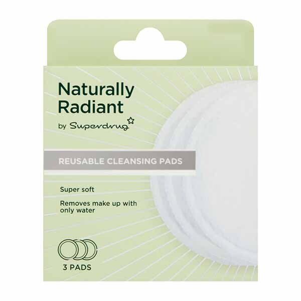 Superdrug Naturally Radiant Cleansing Pads (x3) GOODS Superdrug