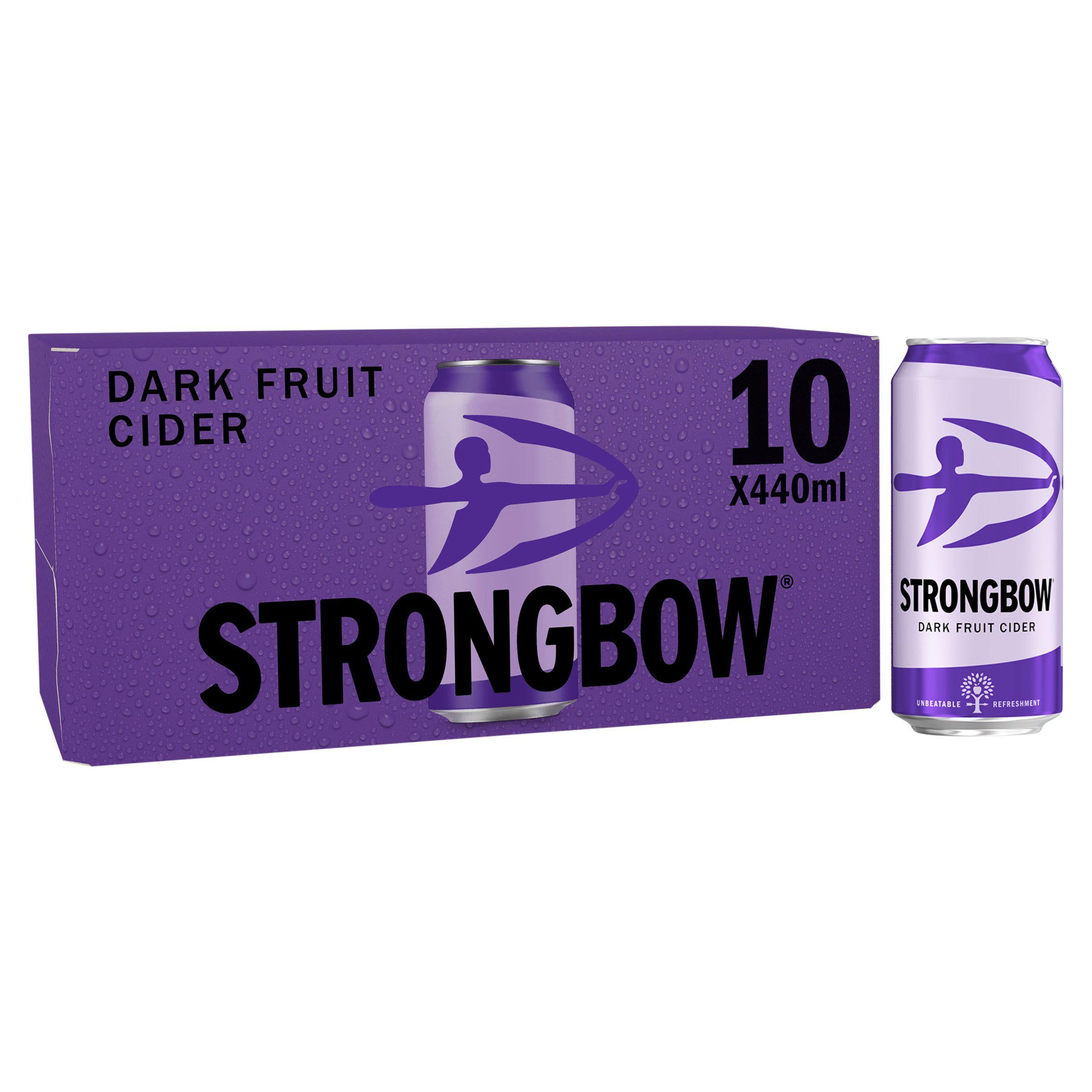Strongbow Dark Fruit Cider Cans 10 x 440ml GOODS Sainsburys