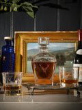 The Just Slate Company Clear Decanter & Glass Set - Stag Prince
