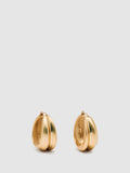 Reiss Gold Tone Sophie Sculptural Hoop Earrings