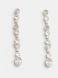 Hush Silver Tone Daniella CZ drop Earrings