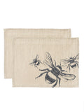 Selbrae House Set of 2 Linen Bee Placemats