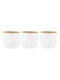 Typhoon White Set of 3 Large Eden Storage Cannisters