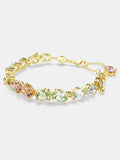 Swarovski Gold Tone Plated Gema Tennis Bracelet