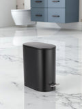 Showerdrape Black Fortuna 5L Soft Close Bathroom Pedal Bin