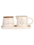 Woodbury Lane Natural Sugar and Milk Jug Set