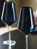 Set of 4 Navy Belgravia Crystal Set of 4 Red Wine Glasses