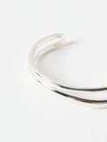 Oliver Bonas Silver Plated Galia Wavy Chunky Cuff Bangle