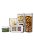 Mepal White Modula Stackable 5 Piece Kitchen Storage Set