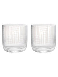 Anton Studio Designs Set of 2 Clear Maze DOF Tumblers