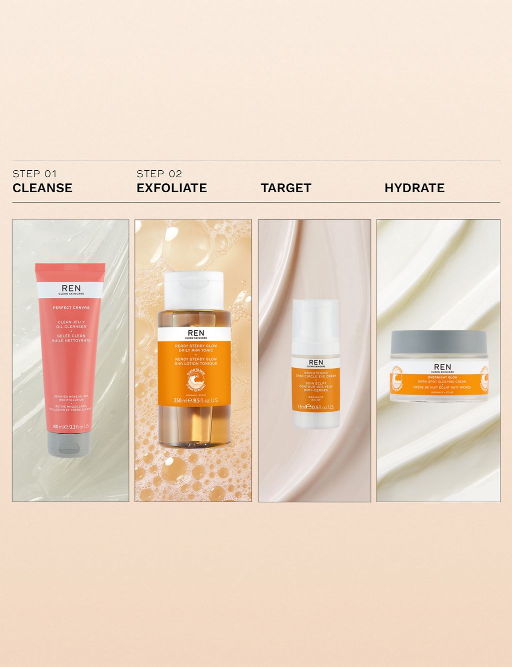 Supersize Ready Steady Glow Daily AHA Tonic GOODS M&S