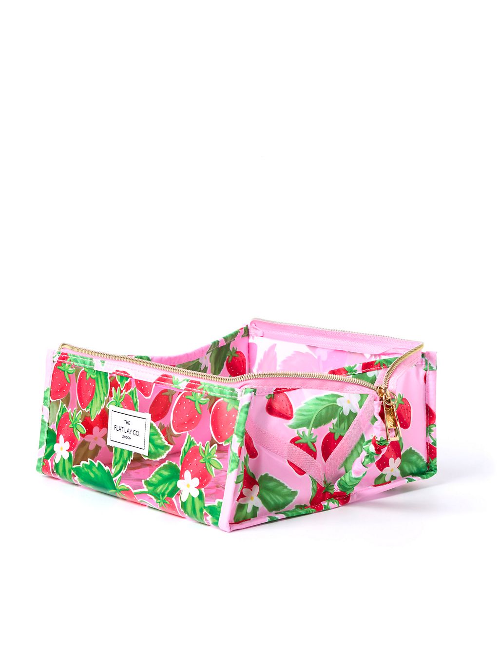 The Flat Lay Co. Jelly Open Flat Box Bag in Summer Strawberries GOODS M&S